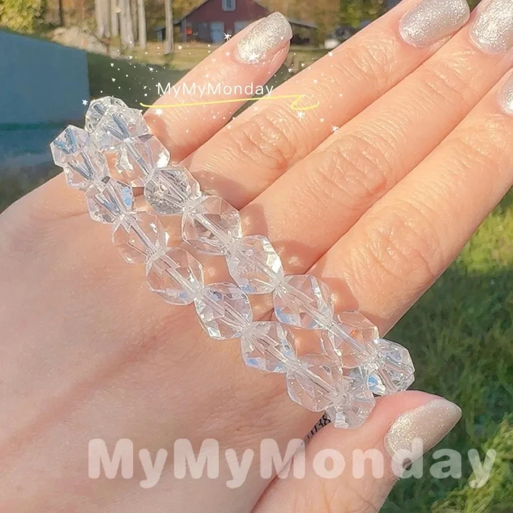 Clear Quartz Bracelet 9mm - Picture 1 of 2